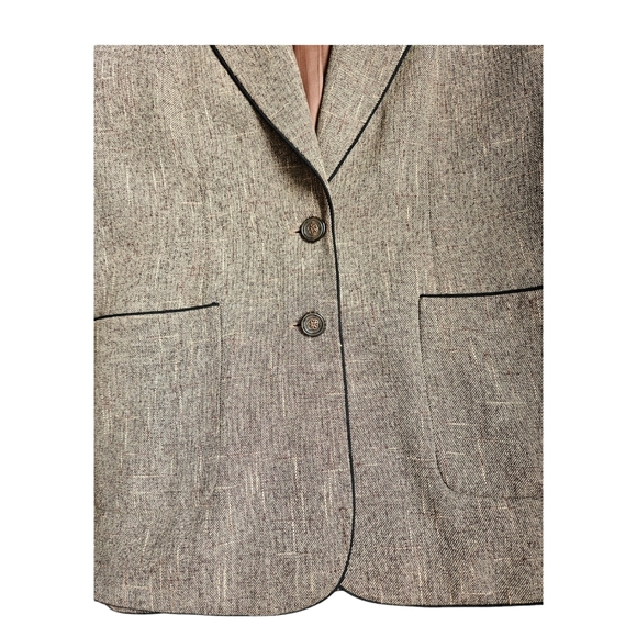 Vintage dress jacket blazer silk blend euro size 44 - Picture 5 of 14